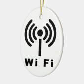 Wi-FI-Symbol Keramikornament (Links)