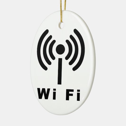 Wi-FI-Symbol Keramikornament (Links)