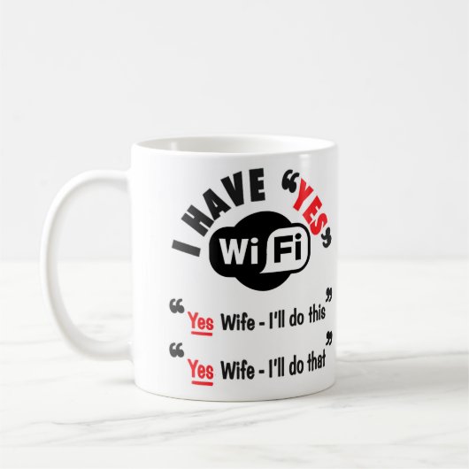 Wi-Fi-Tasse Kaffeetasse (Links)