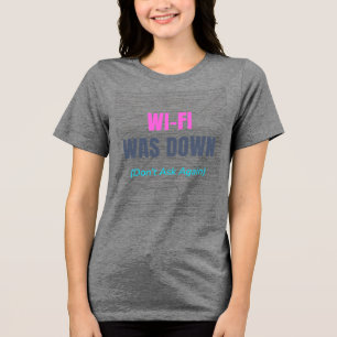 Wi-Fi war deaktiviert (Frag nicht wieder) Tri-Blend Shirt