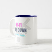 Wi-Fi war deaktiviert (Frag nicht wieder) Zweifarbige Tasse (Vorderseite Links)