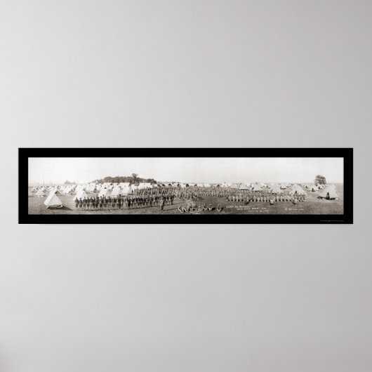 WI-Foto der Reitarmee 1913 Poster (Vorne)