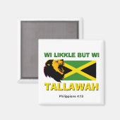 WI LIKKLE, ABER WI TALLAWAH MAGNET (Vorderseite/Rückseite)