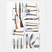 WI MILITÄRISCHE AUSRÜSTUNG VERSCHIEDENER LÄNDER FLEECEDECKE (Vorderseite)