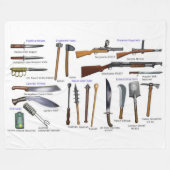 WI MILITÄRISCHE AUSRÜSTUNG VERSCHIEDENER LÄNDER FLEECEDECKE (Vorderseite (Horizontal))