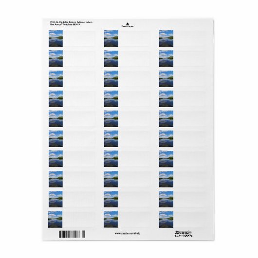 WI River Reflections Rücksendeadresse (Vorne)