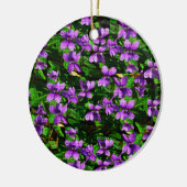 WI Staat Blume Wood Violet Mosaik Keramikornament (Links)