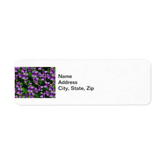 WI Staat Blume Wood Violet Mosaik Muster (Vorne)