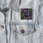 WI Staat Blume Wood Violet Mosaik Muster Button (Beispiel)
