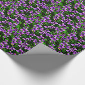 WI Staat Blume Wood Violet Mosaik Muster Geschenkpapier (Ecke)