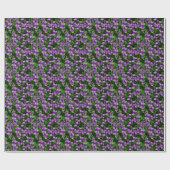 WI Staat Blume Wood Violet Mosaik Muster Geschenkpapier (Flach)