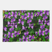 WI Staat Blume Wood Violet Mosaik Muster Geschirrtuch (Horizontal)