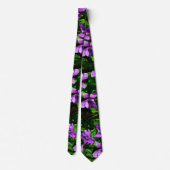 WI Staat Blume Wood Violet Mosaik Muster Krawatte (Rückseite)