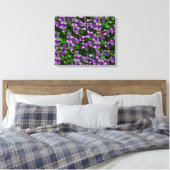 WI Staat Blume Wood Violet Mosaik Muster Leinwanddruck (Insitu (Schlafzimmer))