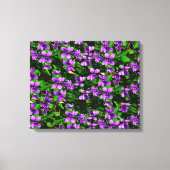 WI Staat Blume Wood Violet Mosaik Muster Leinwanddruck (Vorderseite)