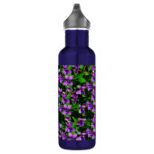 WI Staat Blume Wood Violet Mosaik Muster Trinkflasche (Rechts)