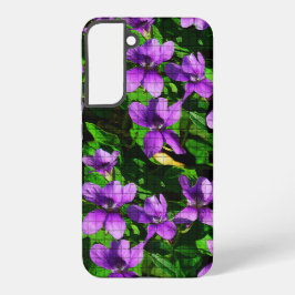 WI Staat Blume Wood Violet Mosaik Samsung Galaxy Hülle