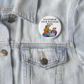 wiatress, die Witz spitzen Button (Beispiel)