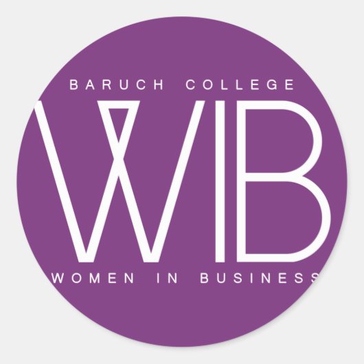 WIB-Aufkleber Runder Aufkleber (Vorderseite)