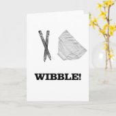 Wibble Karte (Gelbe Blume)