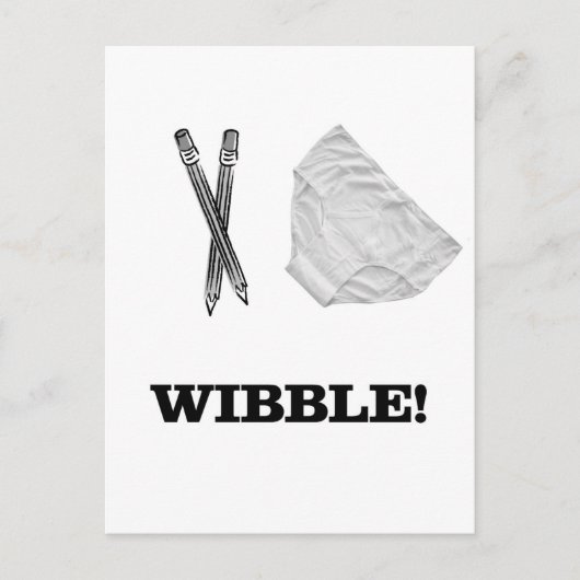 Wibble Postkarte (Vorderseite)