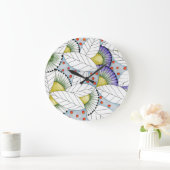 Wibrannte Winter Large Clock Große Wanduhr (Zuhause)