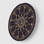 Wicanische Symbole Große Wanduhr (Winkel)