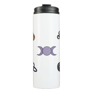 Wicanische und heidnische Symbole Thermosbecher