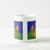Wicca Cat Dancing Funny Matisse Dace Parody Witchy Kaffeetasse (Mittel)
