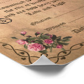 WICCA-HANDFASTING-BESCHEINIGUNG - Pergament Poster (Ecke)