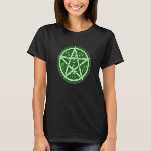 Wicca Irish Celtic Pentagram Knot T-Shirt (Vorderseite)