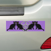 Wicca magischer Pentagram mit schwarze Autoaufkleber (Auf Auto)