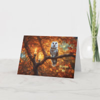 Wicca Pagan Happy Birthday Owl Candles Mystic