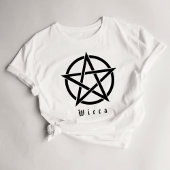 Wicca Pentagram Wiccan Text T - Shirt