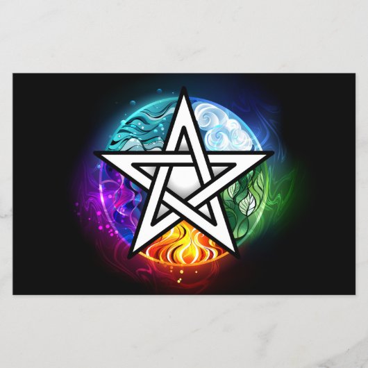 Wicca-Pentagramm Flyer (Vorne)