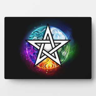 Wicca-Pentagramm Fotoplatte