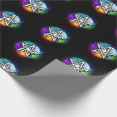 Wicca-Pentagramm Geschenkpapier (Ecke)