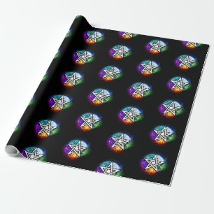 Wicca-Pentagramm Geschenkpapier