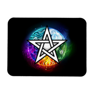 Wicca-Pentagramm Magnet