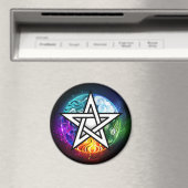 Wicca-Pentagramm Magnet (In Situ (Geschirrspüler))
