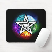 Wicca-Pentagramm Mousepad (Mit Mouse)