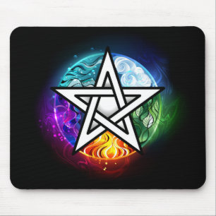 Wicca-Pentagramm Mousepad