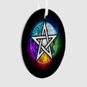 Wicca-Pentagramm Ornament (Vorderseite)