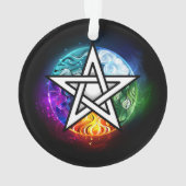 Wicca-Pentagramm Ornament (Rückseite)