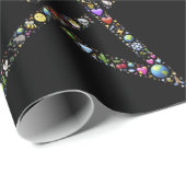 Wicca-Pentagramm-Packpapier Geschenkpapier (Rolleneckpunkt)