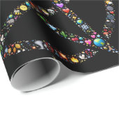 Wicca-Pentagramm-Packpapier Geschenkpapier (Rolleneckpunkt)