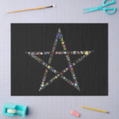 Wicca-Pentagramm-Papier Seidenpapier (Basteln)