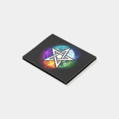 Wicca-Pentagramm Post-it Klebezettel (angewinkelt)