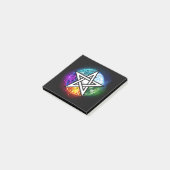 Wicca-Pentagramm Post-it Klebezettel (angewinkelt)