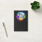 Wicca-Pentagramm Post-it Klebezettel (Büro)
